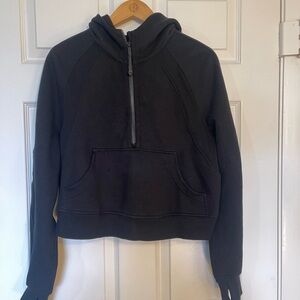 Lululemon Black Women's Hoodie quarter zip Sweater